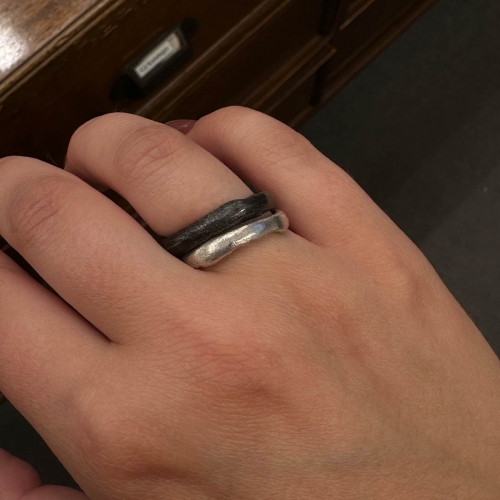 Recycled Thin Ring Silver Jenny Kåberg Metalldesign