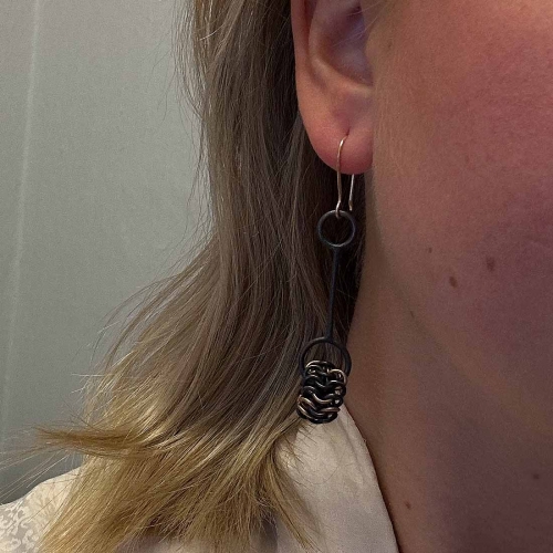 Recycled Linked Krokörhängen Jenny Kåberg Metalldesign