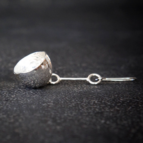 Recycled Raised Krokörhängen Silver Jenny Kåberg Metalldesign