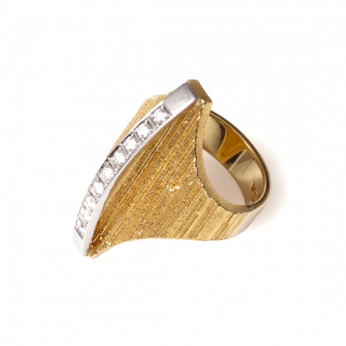 Diamond Arc Ring Guld 0,27ct stl.55 Lapponia