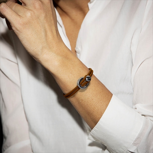 Changes Läderarmband Cognac Links Jewels