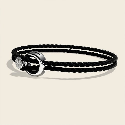 Changes Petite Silk Bacelet Black Diamonds Links Jewels