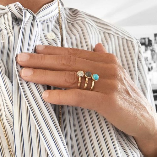 Lotus Ring 0 Turkos Ole Lynggaard Copenhagen