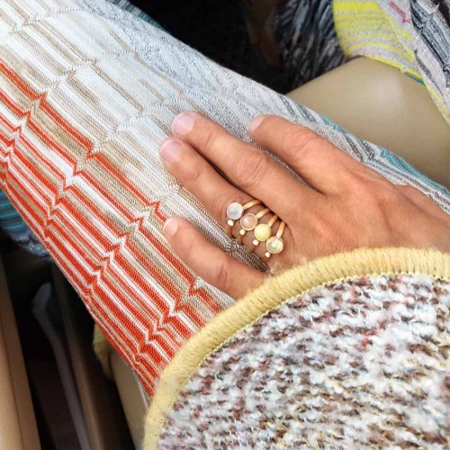 Lotus Ring 0 Blush Månsten Ole Lynggaard Copenhagen