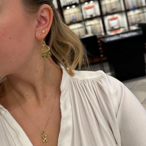 Lace Örhängen Rödguld Peridot Ole Lynggaard