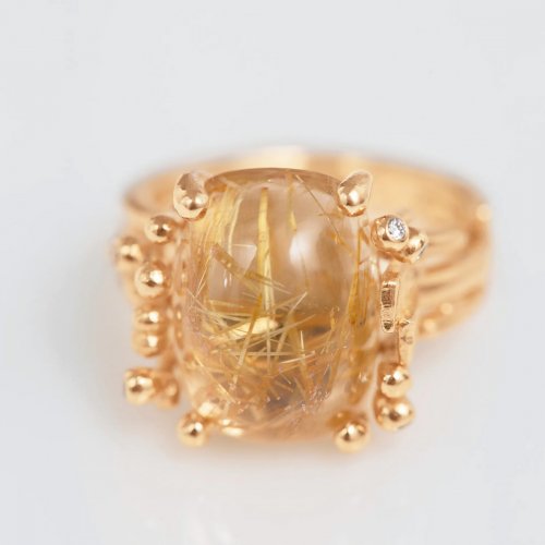 BoHo Ring Rutilkvarts Ole Lynggaard