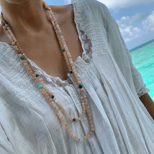 Bead Collier Mix Blush 80 cm Ole Lynggaard Copenhagen