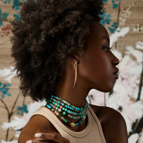 Bead Collier Mix Turkos 80 cm Ole Lynggaard Copenhagen