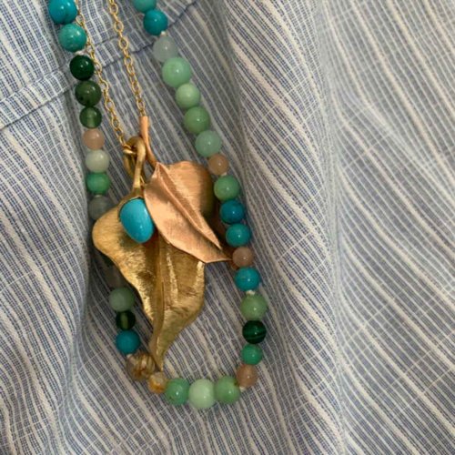 Bead Collier Mix Turkos 80 cm Ole Lynggaard Copenhagen