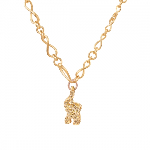 Elefant Hänge Medium Pavé