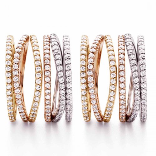 Love Bands Rosé Ring Chokladbruna Diamanter Ole Lynggaard Copenhage