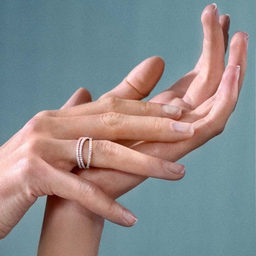 Love Bands Rosé Ring Svängd Ole Lynggaard Copenhagen