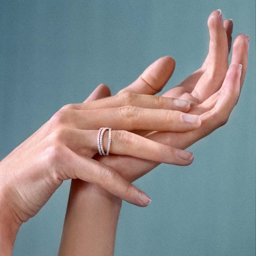 Love Bands Vitguld Ring Svängd Ole Lynggaard Copenhagen