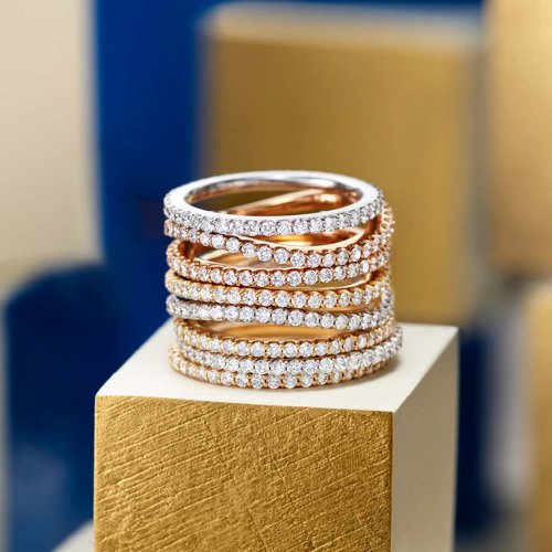 Love Bands Vitguld Ring Chokladbruna Diamanter Ole Lynggaard Copenhagen