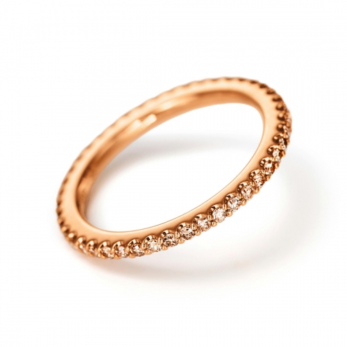 Love Bands Rosé Ring Chokladbruna Diamanter Ole Lynggaard Copenhagen