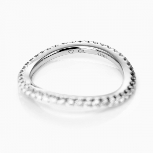 Love Bands Vitguld Ring Svängd Ole Lynggaard Copenhagen