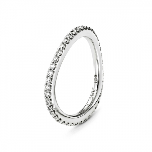 Love Bands Vitguld Ring Svängd Ole Lynggaard Copenhagen