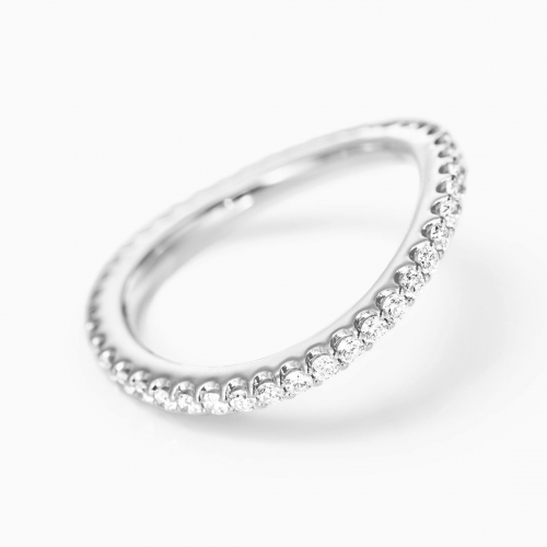 Love Bands Vitguld Ring Svängd Ole Lynggaard Copenhagen