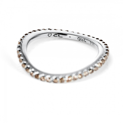 Love Bands Vitguld Ring Chokladbruna Diamanter Ole Lynggaard Copenhagen