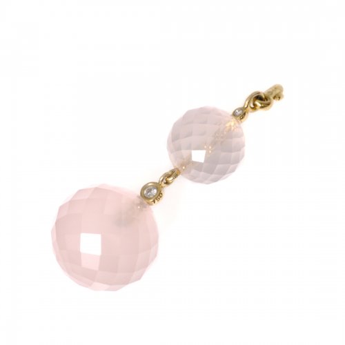 Nyckelhänge Rosenkvarts Diamanter Ole Lynggaard Copenhagen