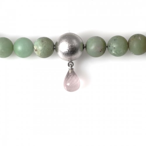 Nyckelhänge Vitguld Rosenkvarts Ole Lynggaard