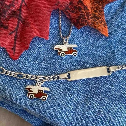 Halsband Röd Brandbil Pia & Per