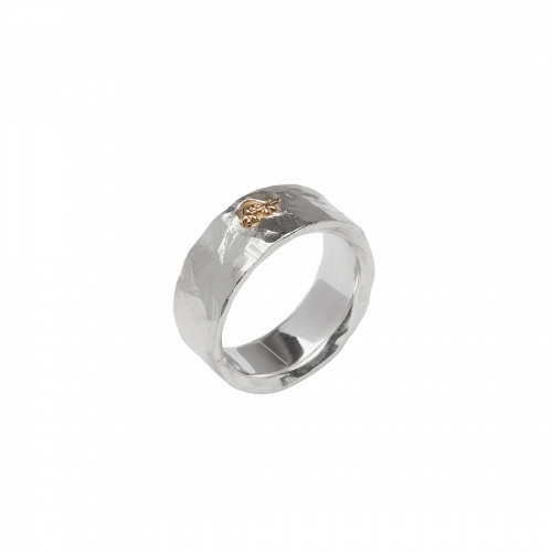 Ring Ringo Sigill 8mm Silver/18K