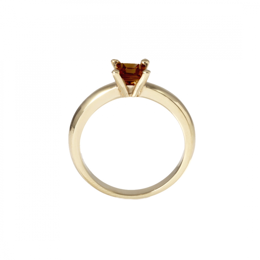 Guldring Happy R kkvarts Golden Lady